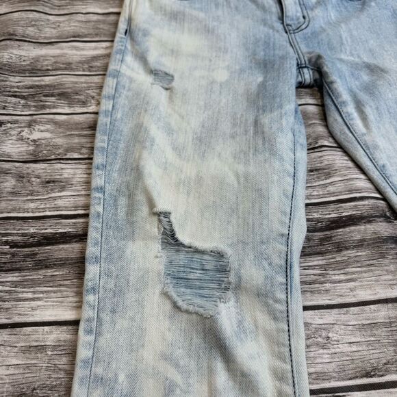 Current/Elliott Women's City Bleach Destroy The Ankle Skinny Jeans 27 Distressed - Picture 7 of 13